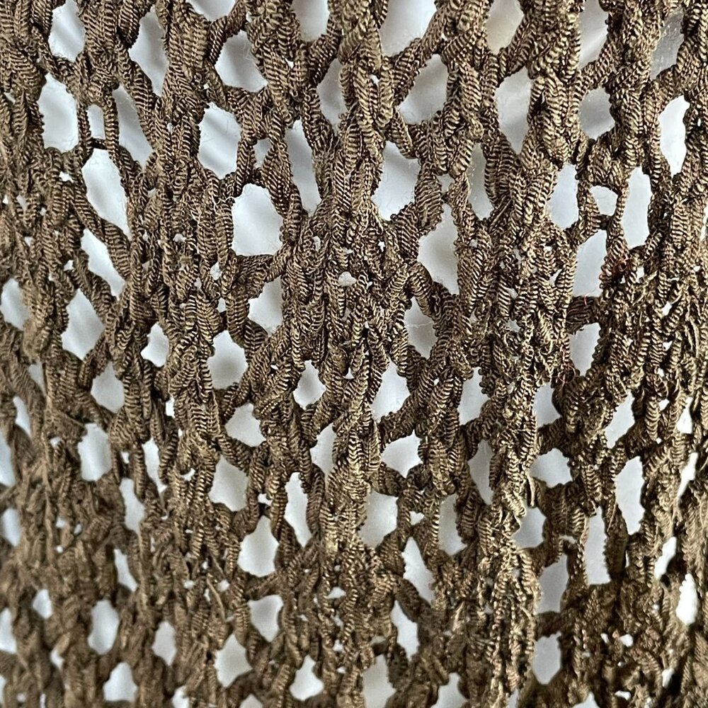 Chico's Women Crochet Forest Fairy Mid Length Vest Size S Topper Hippie 70s Y2K - Picture 6 of 11